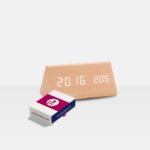 Horloge de bureau en bambou